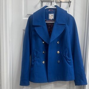 Tommy Royal Blue Peacoat with Gold Buttons